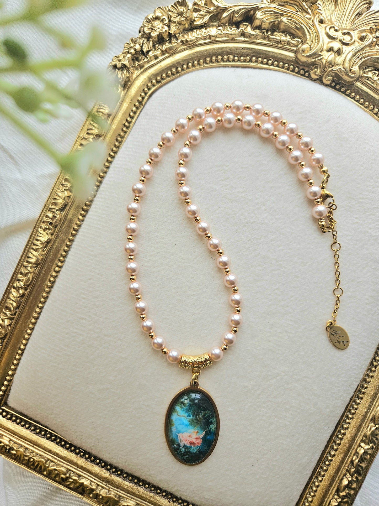 Fragonard's The Swing Pearl Necklace